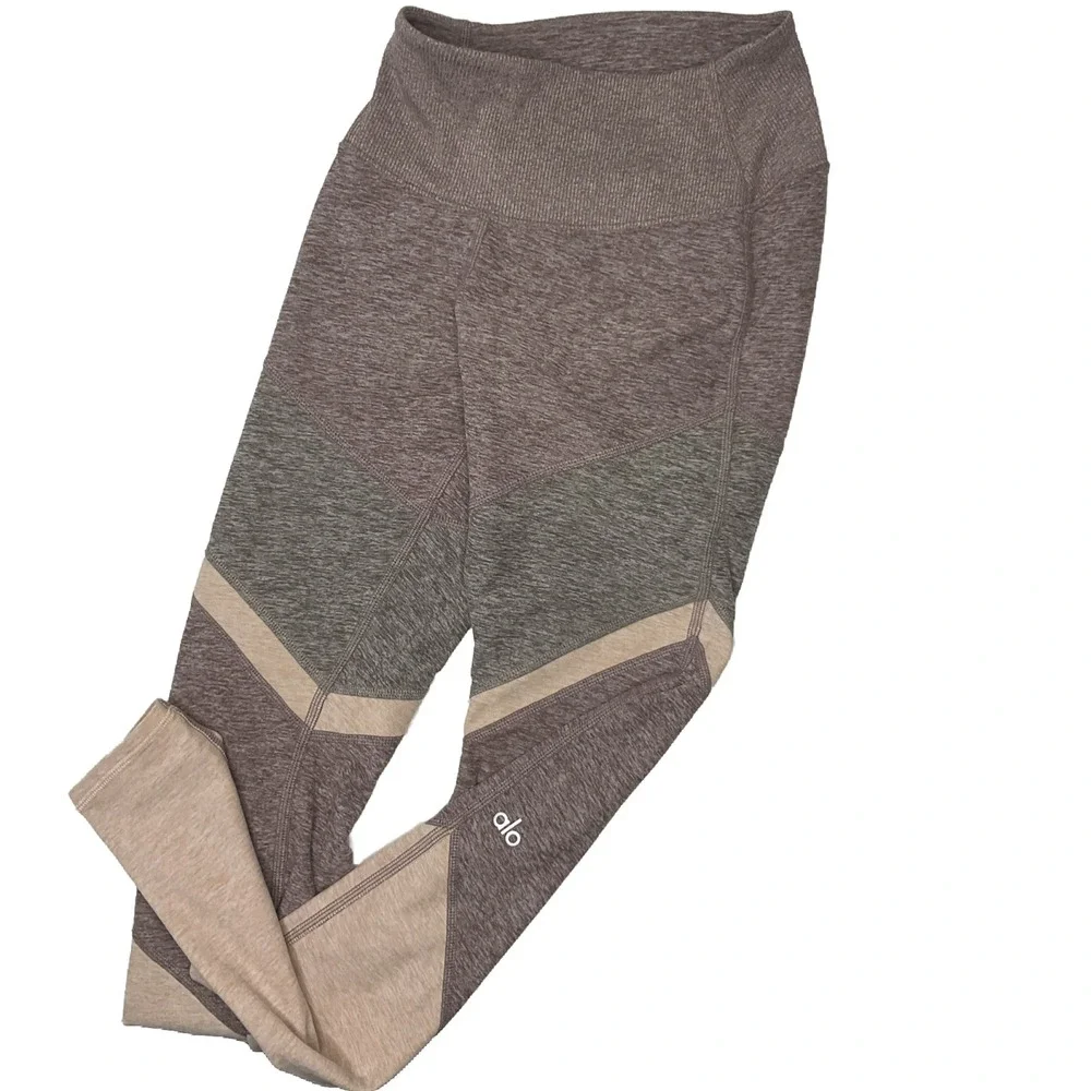 ALO Yoga Leggings Women 2XS High-Waist Pants Alosoft Sheila Smoky Quartz Pink